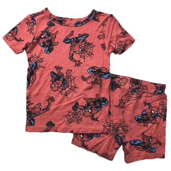 Spider-Man Toddler 2PC Soft Knit Set Top & Shorts NWT - Sz 3T - Picture 1 of 8
